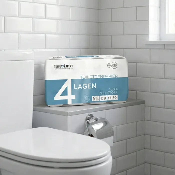 Tissue Expert Toilettenpapier 4-lagig, 48 Rollen à 150 Blatt